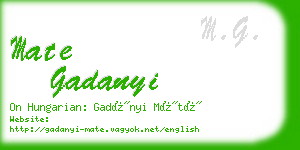 mate gadanyi business card